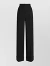 Dolce & Gabbana Two-way Stretch Wool Trousers In Black