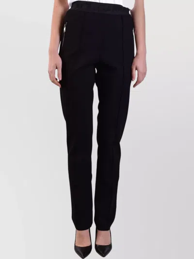 Dolce & Gabbana Trousers With Elastic Waistband And Tapered Leg In Black