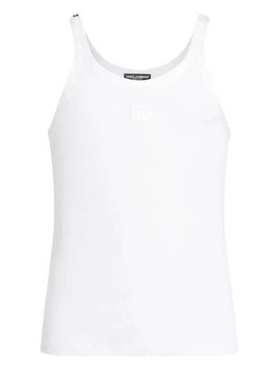 Dolce & Gabbana T-shirt Canotta In White
