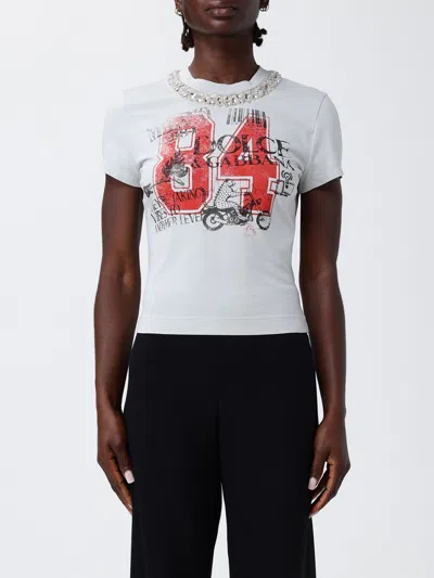 Dolce & Gabbana Tシャツ  レディース カラー グレー In White