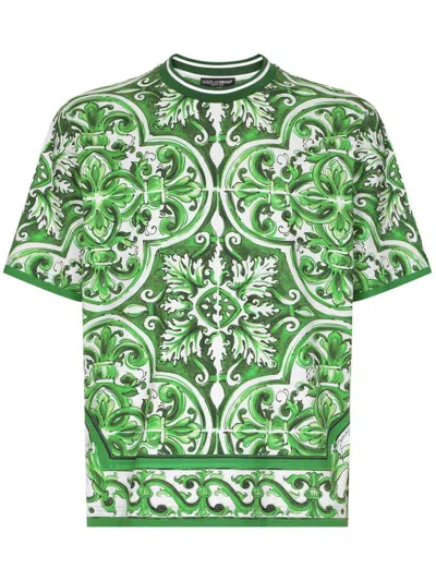 Dolce & Gabbana Tshirt In Green
