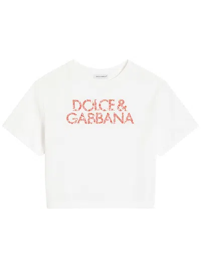 DOLCE & GABBANA T-SHIRT IN JERSEY MAIOLICA PRINT