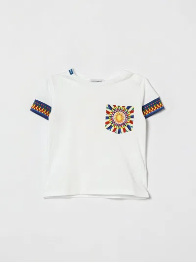 Dolce & Gabbana Babies'  T-shirt Kids Color Multicolor In White