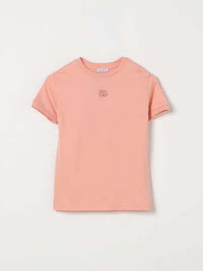 Dolce & Gabbana Kids' Tシャツ  ボーイ カラー ピンク In Yellow