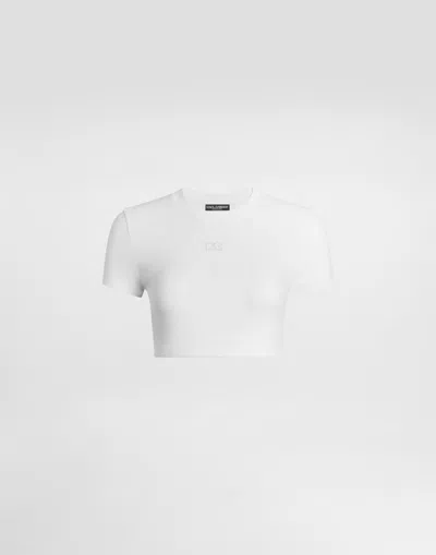 Dolce & Gabbana T-shirt M/corta Giro In White