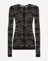 Dolce & Gabbana Lace Top In Black