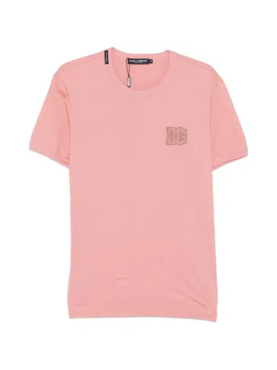 DOLCE & GABBANA T-SHIRT WITH LOGO PATCH
