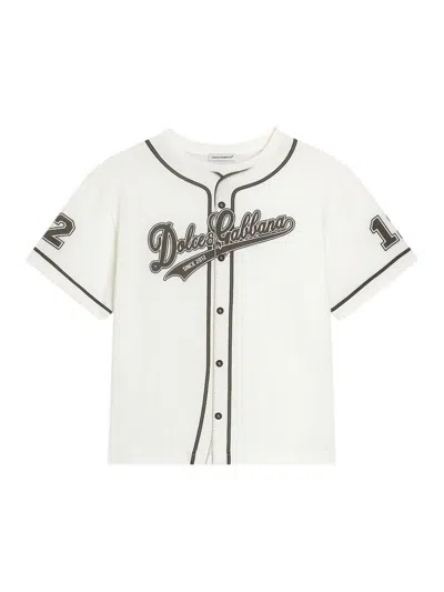 Dolce & Gabbana Kids' Jersey T-shirt With Logo In Multi