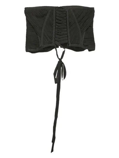 Pre-owned Dolce & Gabbana Tule Corset Top