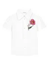 Dolce & Gabbana Tulip Poplin Shirt In White
