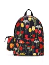 Dolce & Gabbana Tulip-print Backpack In Black