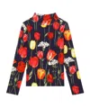 Dolce & Gabbana Tulip Print T-shirt In Black