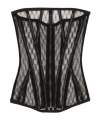 Dolce & Gabbana Tulle Corset In Black