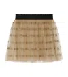 DOLCE & GABBANA TULLE DG LOGO SKIRT