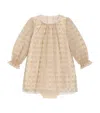 Dolce & Gabbana Tulle Embellished Dress And Trousers Set In Neutral