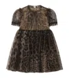 Dolce & Gabbana Leopard-print Tulle Midi Dress