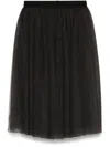 Dolce & Gabbana Tulle Midi Skirt In ブラック