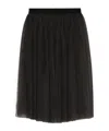 Dolce & Gabbana Women Tulle Midi Skirt In Black