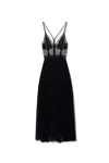 Dolce & Gabbana Long Sheer Dress In Nero