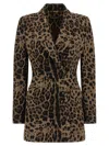 Dolce & Gabbana 'turlington - Collezione Cammello' Blazer In Animal Print