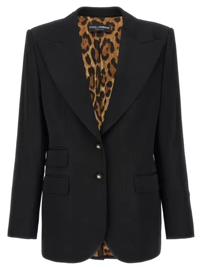 Dolce & Gabbana Turlington' Blazer In Black
