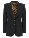 Dolce & Gabbana Dolce&gabbana Wool Blazer In Black