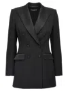 Dolce & Gabbana 'turlington' Blazer Double-breasted Structured Shoulders In Black