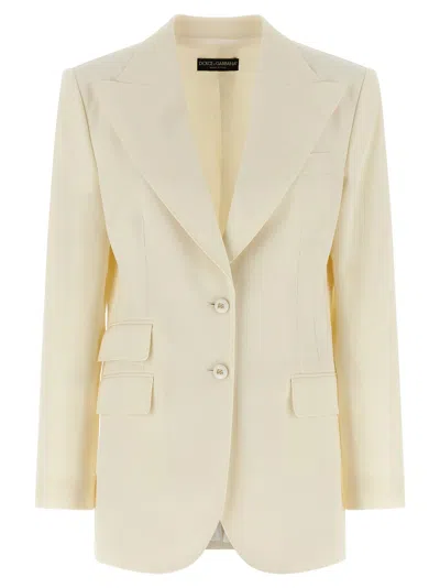 Dolce & Gabbana Turlington Blazer In Cream