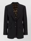 Dolce & Gabbana Turlington Tailored Jacket Single Breasted Lapels In Black
