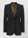 Dolce & Gabbana 'turlington' Blazer Featuring Buttoned Cuffs In Black