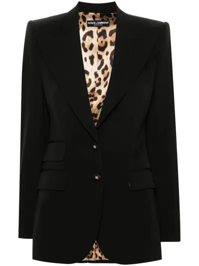 Dolce & Gabbana `turlington` Jacket In Black