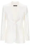 Dolce & Gabbana Single-breasted Tweed Blazer - Women's - Silk/cotton/nylon/flax In White