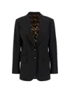 Dolce & Gabbana Turlington Tailored Jacket Single Breasted Lapels In Black