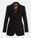Dolce & Gabbana Turlington Tailored Jacket Single Breasted Lapels In Black
