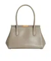 Dolce & Gabbana Marlene Everyday Shoulder Bag In Grained Leather In Nude