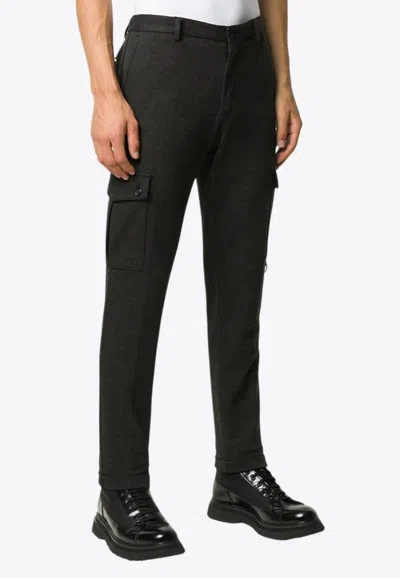 Dolce & Gabbana Turn-up Cargo Pants In Gray