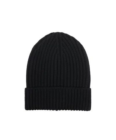 Dolce & Gabbana Dolce  Gabbana Turn-up Hem Knitted Beanie In Black