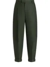 Dolce & Gabbana Turn-up Hem Trousers In Green