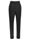 Dolce & Gabbana Turned-up Hem Tailored Trousers In Nero
