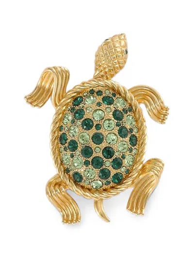 Dolce & Gabbana Turtle Brooch In Gold