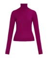Dolce & Gabbana High-necked Long-sleeved Sweater In Purple