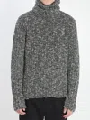 Dolce & Gabbana Turtleneck Pullover In Gray