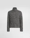 Dolce & Gabbana Turtleneck Pullover In Gray