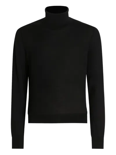 Dolce & Gabbana Cashmere Turtleneck Pullover In Black