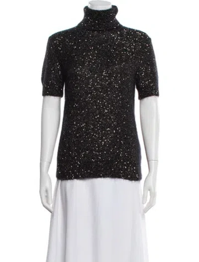 Pre-owned Dolce & Gabbana Turtleneck Sweater In Black