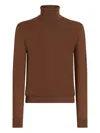 Dolce & Gabbana Turtleneck Sweater In Brown
