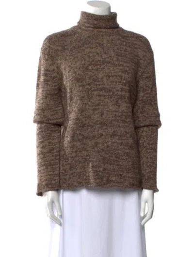 Pre-owned Dolce & Gabbana Turtleneck Sweater In Brown
