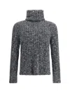 Dolce & Gabbana Turtleneck Pullover In Gray