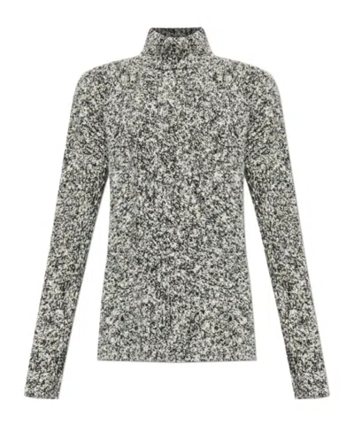 DOLCE & GABBANA DOLCE  GABBANA LOGO PATCH TURTLENECK KNITTED JUMPER