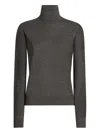 Dolce & Gabbana Turtleneck Knit Pullover Long Sleeve Style In Gray